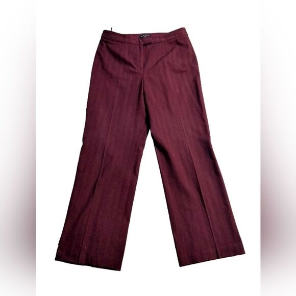 Valerie Stevens Burgundy Slacks - Picture 1 of 4